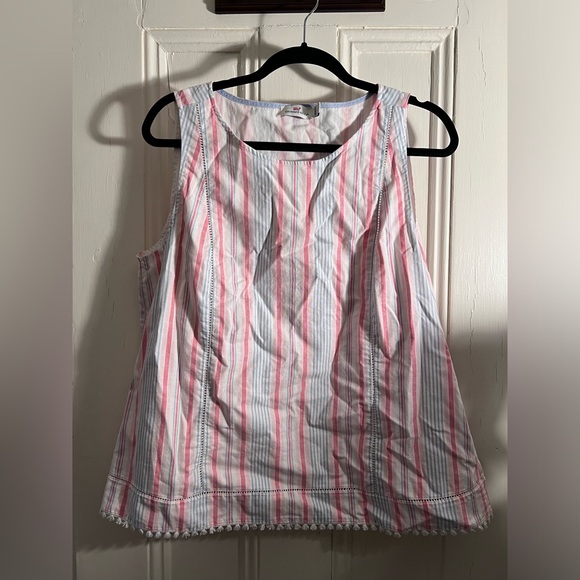 Vineyard Vines Abacos Tassel Sleeveless Top, size 14 - Picture 5 of 5